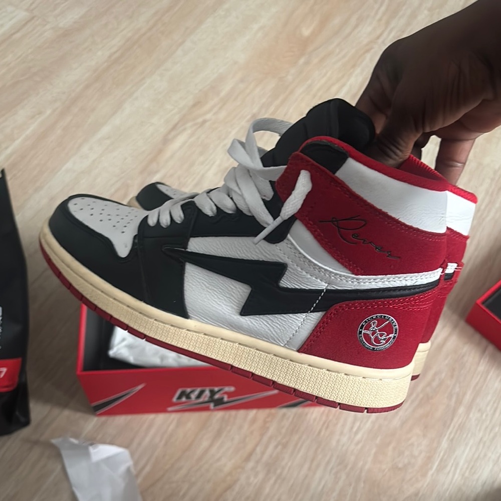 Red and Black Jordan 1 Sneakers Iconic Design